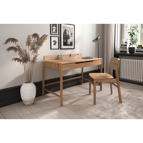 Birou din lemn   de stejar 65x120 cm Twig – The Beds-image-2