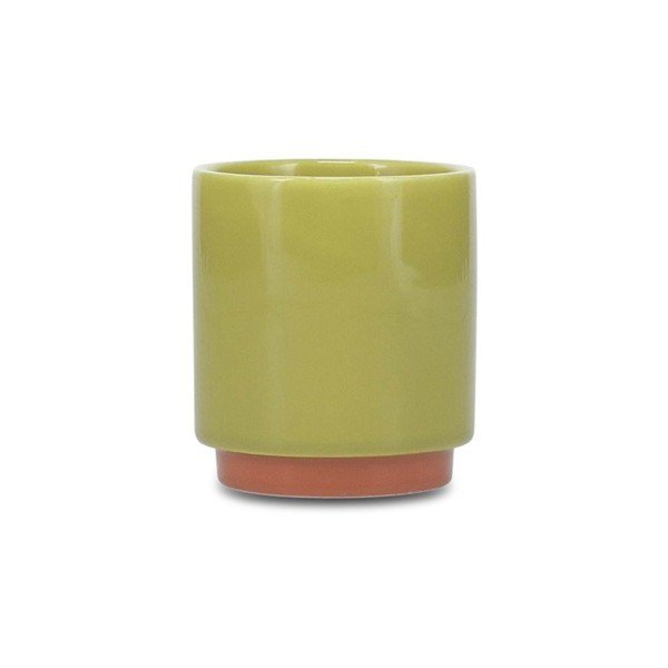Ceașcă verde/portocalie din gresie ceramică 270 ml Duo – ONA