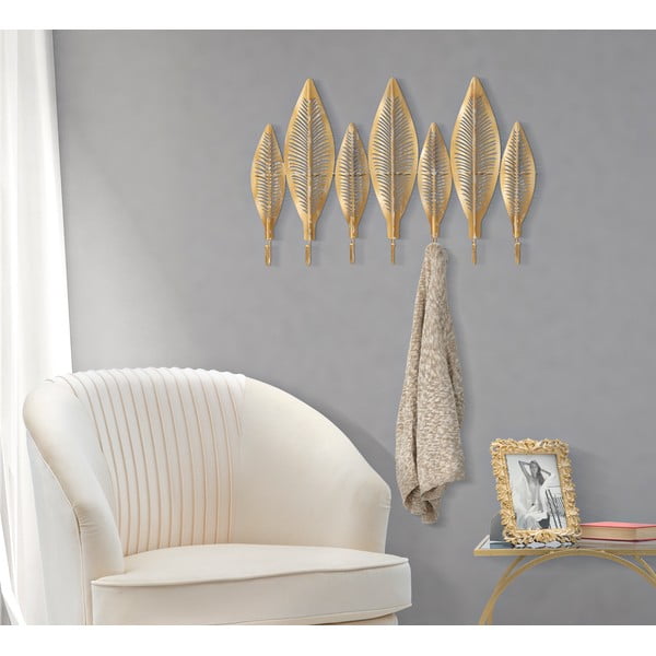 Cuier de perete auriu din metal Long Leaf – Mauro Ferretti-image-1