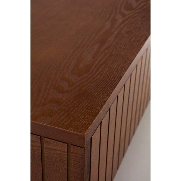 Măsuță de cafea maro închis din MDF 90x90 cm Furuvik – Jotex-image-3