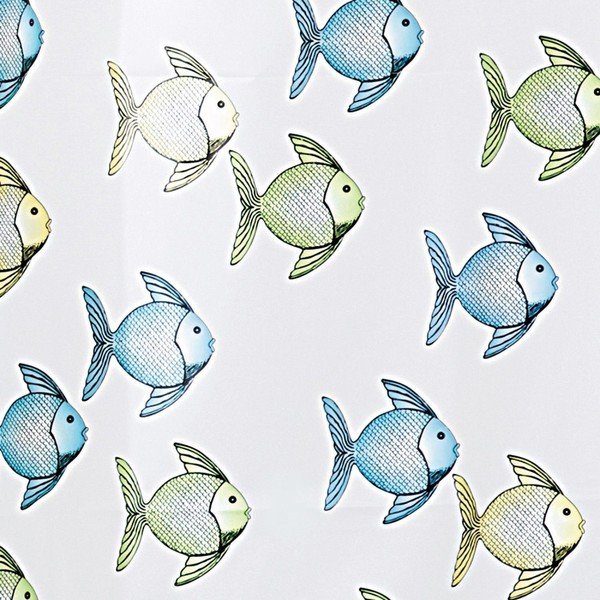 Perdea duș InterDesign Fishy, 180 x 200 cm-image-1
