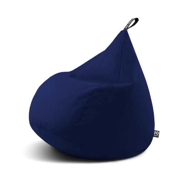 Fotoliu puf pentru copii albastru închis Drop M – So Soft?