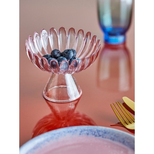 Bol mic roz deschis pentru servire din sticlă 220 ml Nalu – Bloomingville-image-1