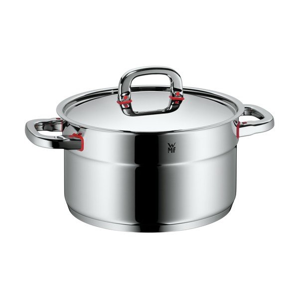 Oală din oțel inoxidabil cu capac WMF Cromargan® Premium A III, ⌀ 24 cm