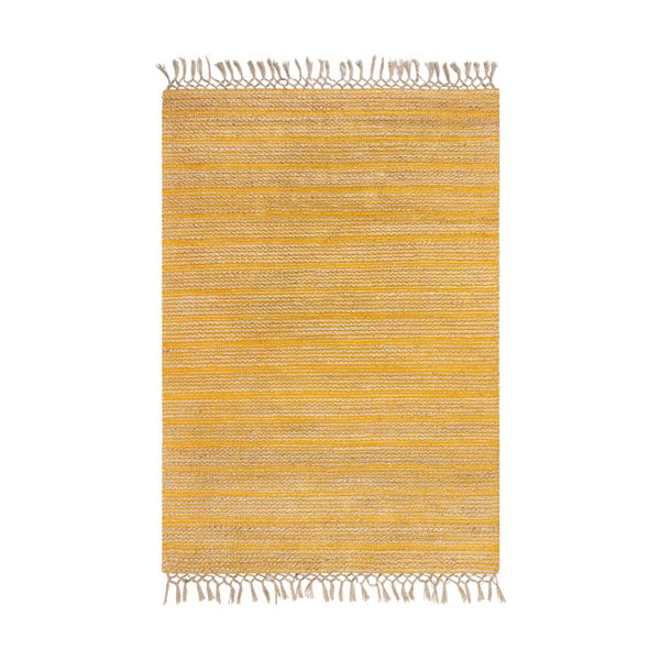 Covor din iută Flair Rugs Equinox, 120 x 170 cm, galben