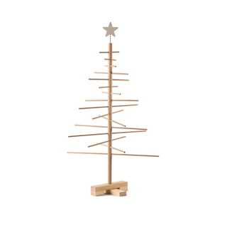 Brad din lemn pentru Crăciun Nature Home Xmas Decorative Tree, înălțime 75 cm
