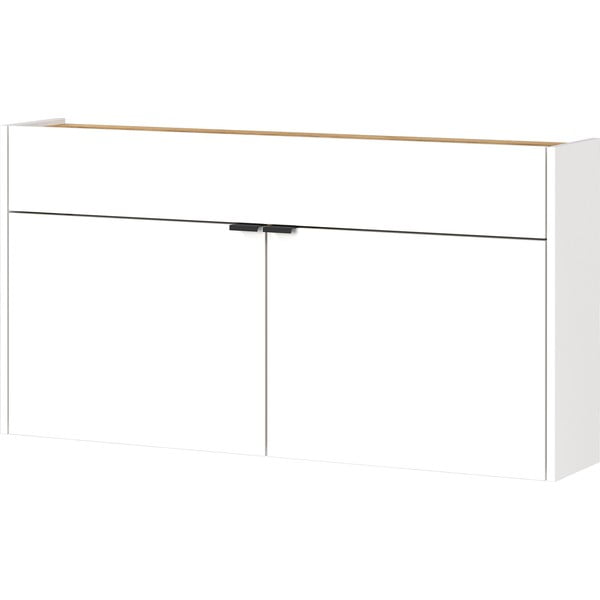 Dulap alb cu aspect de lemn de stejar 110x57x22 cm Ameca – Germania-image-2