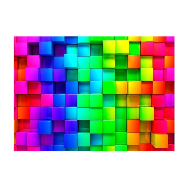 Tapet format mare Bimago Cubes, 400 x 280 cm
