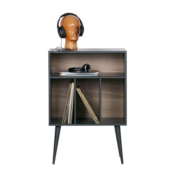 Dulap pentru pick-up negru/în culoare naturală din lemn de pin 60x83 cm James – WOOOD-image-3