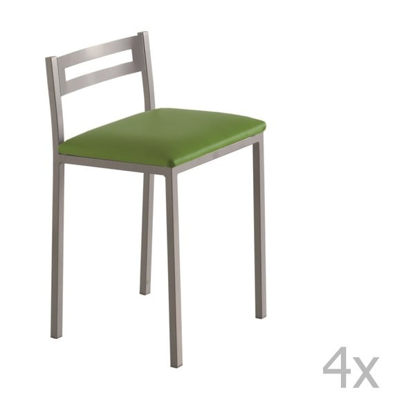 Set 4 scaune Pondecor Jacinto, verde 