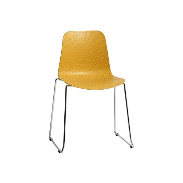 Set 4 scaune Marckeric Kloe, galben-image-2