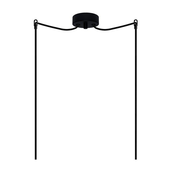 Corp de iluminat dublu PAIPU Elementary,opal mat /negru/negru/negru-image-1