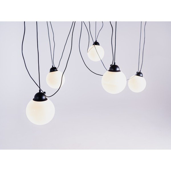 Lustră neagră cu abajur din metal Popo – CustomForm-image-4