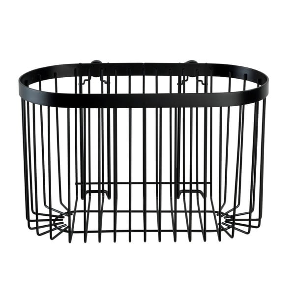 Coș de perete Wenko Classic Plus, negru-image-1
