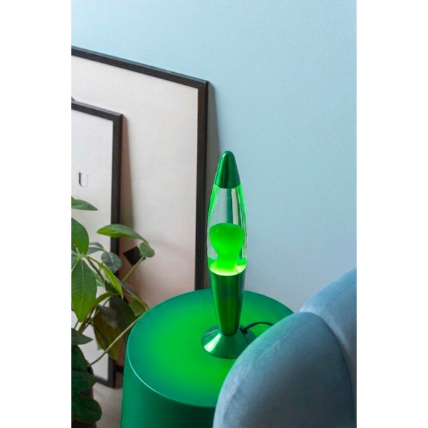 Lava lamp verde din sticlă (înălțime 35,5 cm) Funky Rocket Lava – Leitmotiv-image-1