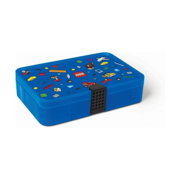 Cutie pentru gustare cu compartimente LEGO® Iconic, albastru