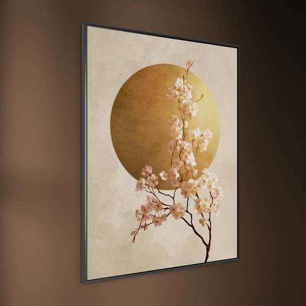 Tablou cu ramă imprimat 60x80 cm Cherry Blossoms – Styler-image-3