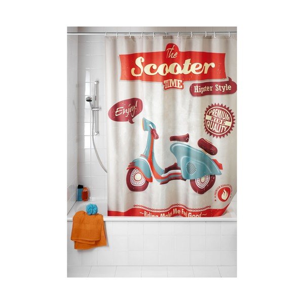 Perdea duș retro Wenko Scooter-image-1