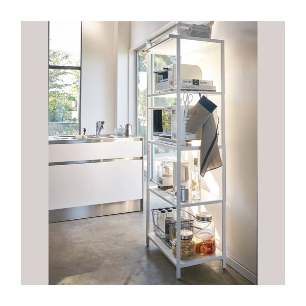 Etajeră alb mat din oțel 60x170x46,5 cm Tower – YAMAZAKI-image-4