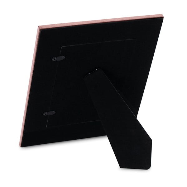 Ramă foto roz cu picior de susținere din plastic 19x24 cm Velvo – Restilo-image-3
