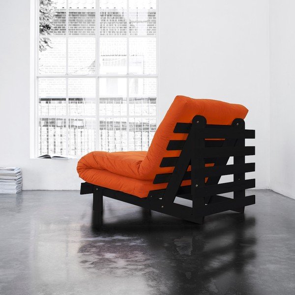 Fotoliu extensibil Karup Roots Wenge/Orange-image-1