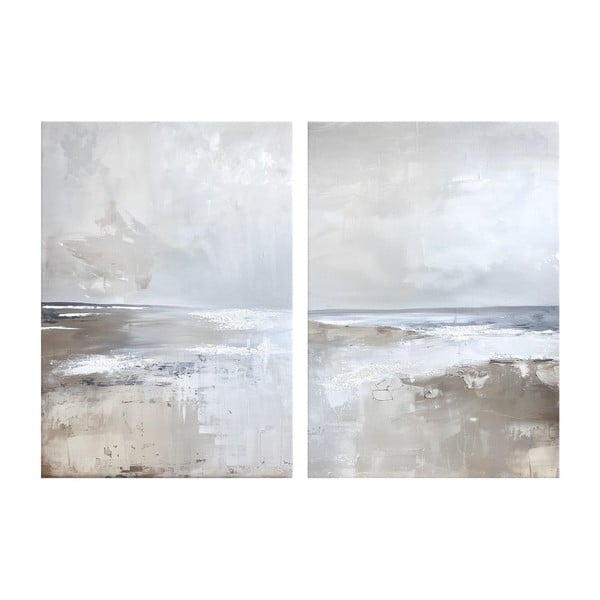 Set de tablouri cu detalii pictate manual 2 buc. 50x70 cm Breeze – Styler