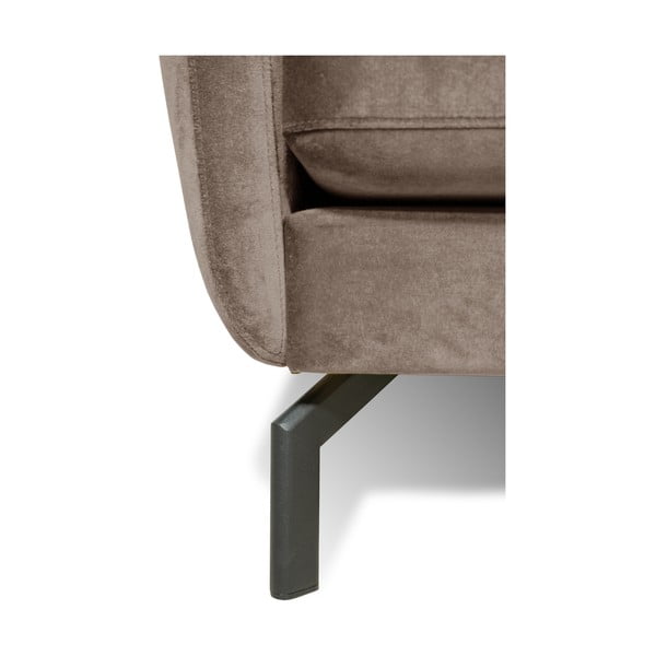 Canapea maro/bej   din catifea 230 cm Magic - Scandic-image-4