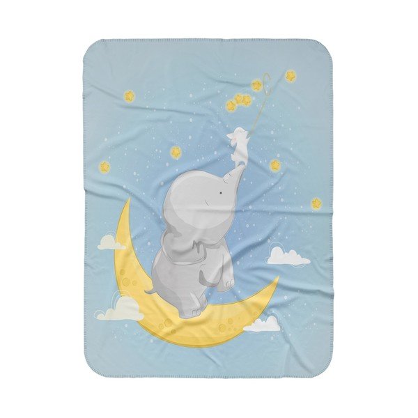 Pătură pentru copii albastră 85x125 cm – OYO kids