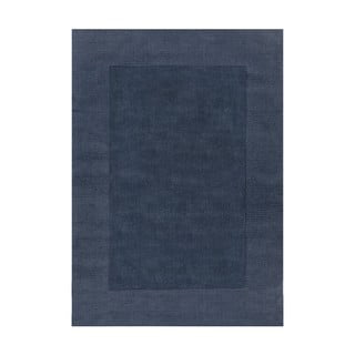 Covor din lână albastru închis Flair Rugs Siena, 120 x 170 cm