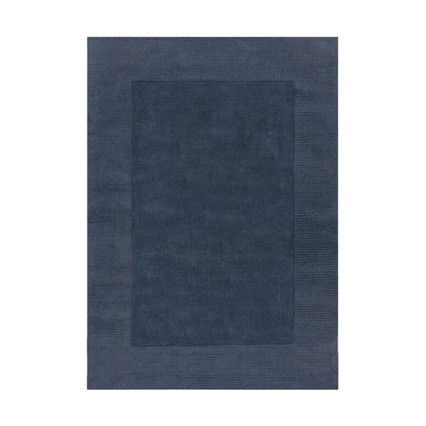 Covor din lână albastru închis Flair Rugs Siena, 120 x 170 cm