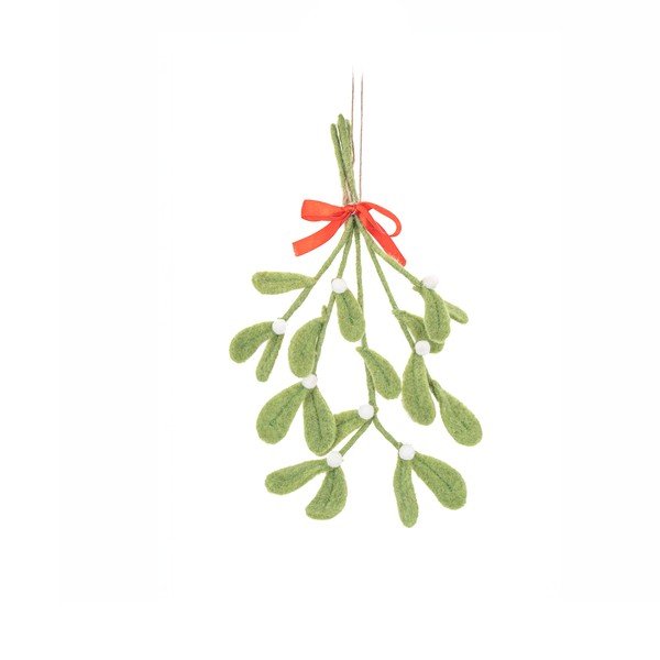 Ornament de Crăciun lucrat manual din lână 25 cm Mistletoe – Sass & Belle