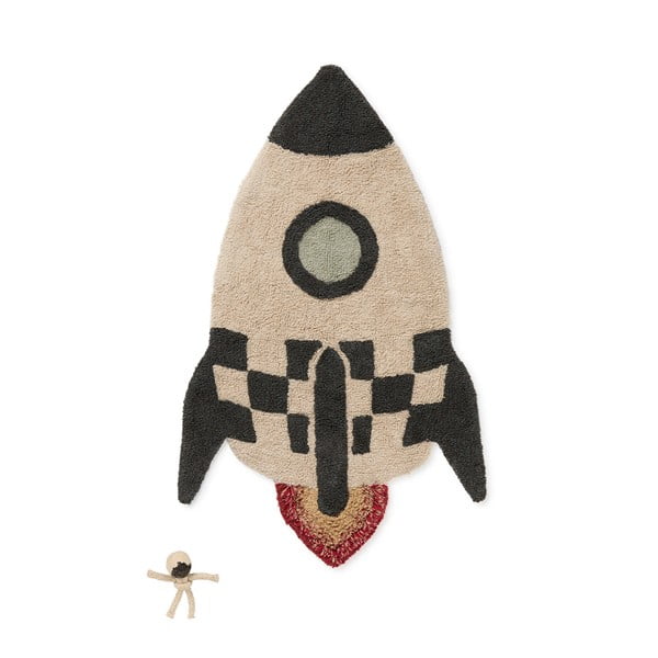 Covor de joacă pentru copii, din bumbac 85x135 cm Rocket – Lorena Canals
