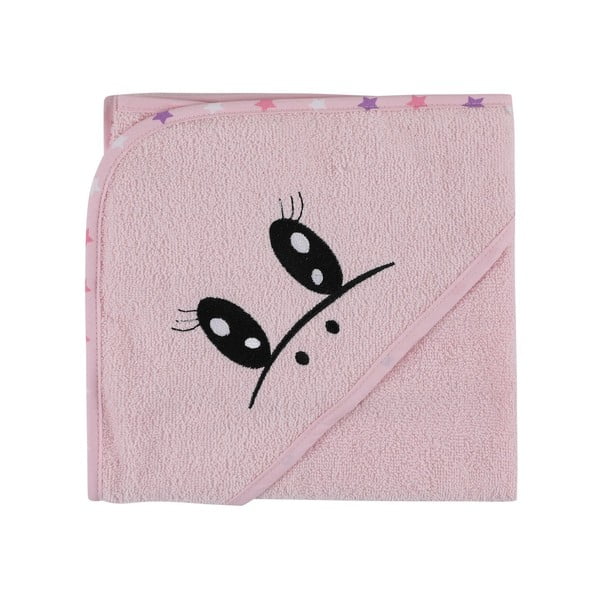 Set de halat și prosop de baie pentru copii roz pentru 0-2 ani 3 buc. din bumbac Unicorn – Foutastic-image-3