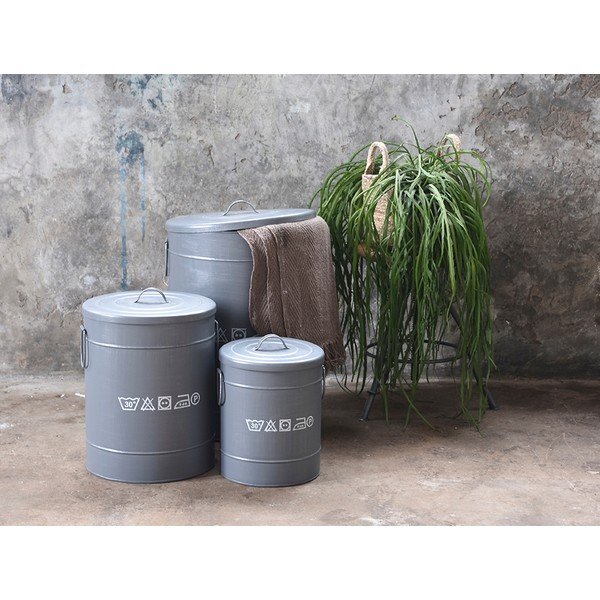 Coș metalic pentru rufe LABEL51, ⌀ 40 cm-image-1