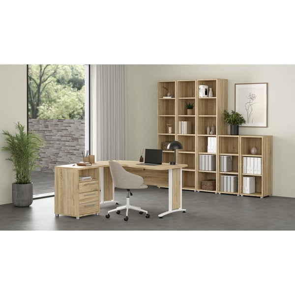 Bibliotecă modulară  cu aspect de lemn de stejar 89x189 cm Prima – Tvilum-image-1