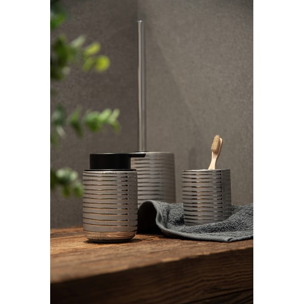 Dozator de săpun lichid argintiu din ceramică 0.28 l Vilalba – Wenko-image-2