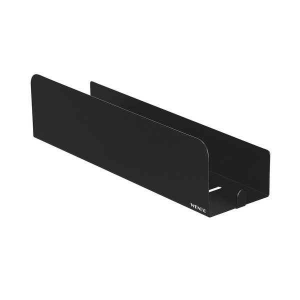 Raft pentru baie negru autoadeziv cu Turbo-Loc din oțel inoxidabil Lizan – Wenko