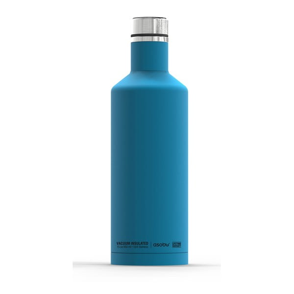 Sticlă termos Asobu Times Square Travel Bottle, 440 ml, albastru