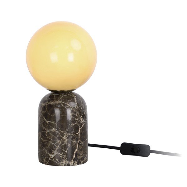 Veioză maro închis din marmură (înălțime 20 cm) Lazio Sphere – Leitmotiv-image-2