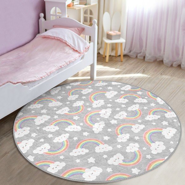 Covor pentru copii gri ø 120 cm Comfort – Mila Home-image-1
