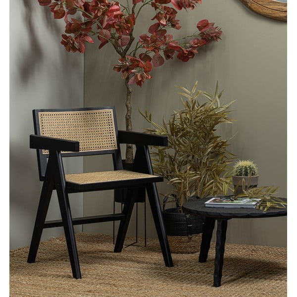 Scaun dining negru din lemn   de pin Gunn – WOOOD-image-1