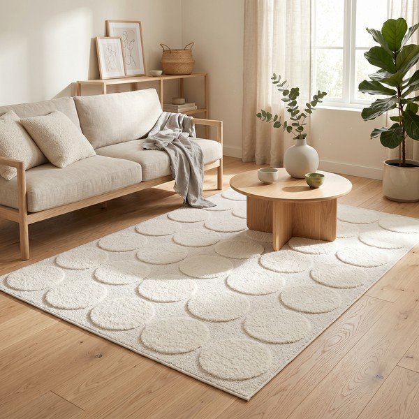 Covor crem 120x170 cm Bubble – ESTE-image-2