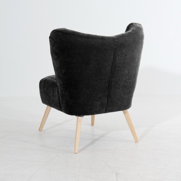 Fotoliu Max Winzer Sari Velur, negru-image-3