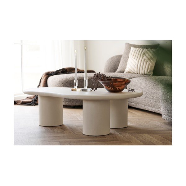 Măsuță de cafea gri deschis 80x120 cm Palmera – House Nordic-image-4