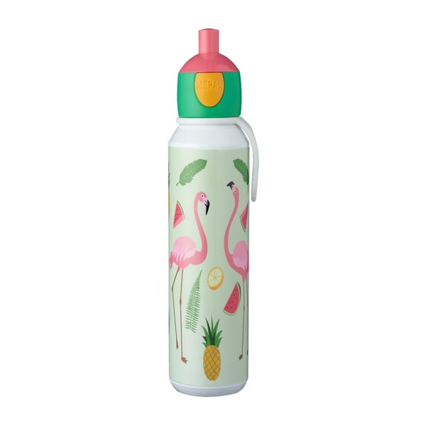Sticlă pentru apă cu motiv flamingo Mepal Pop-Up
