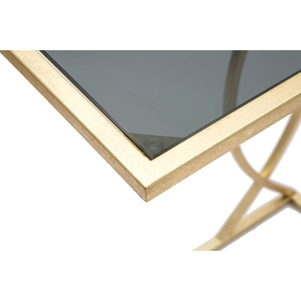 Măsuță auxiliară cu blat din sticlă 25.5x45.5 cm Glam – Mauro Ferretti-image-3