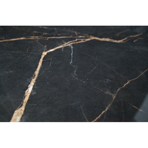 Măsuță de cafea cu blat din porțelan WOOOD Vida, ⌀ 60 cm, negru-image-1