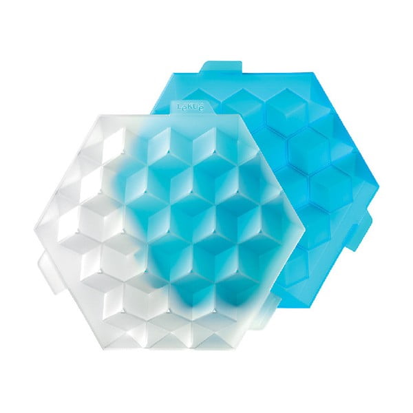 Formă din silicon pentru gheață Lékué Ice Cube, albastru
