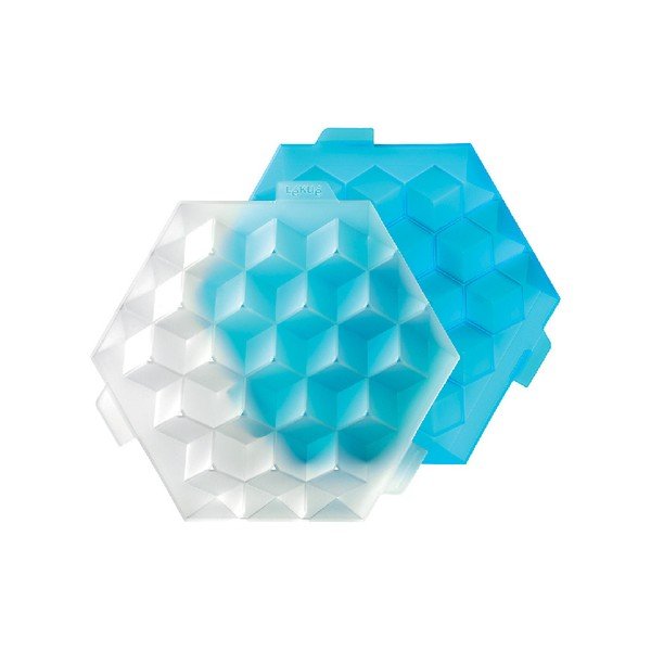 Formă din silicon pentru gheață Lékué Ice Cube, albastru