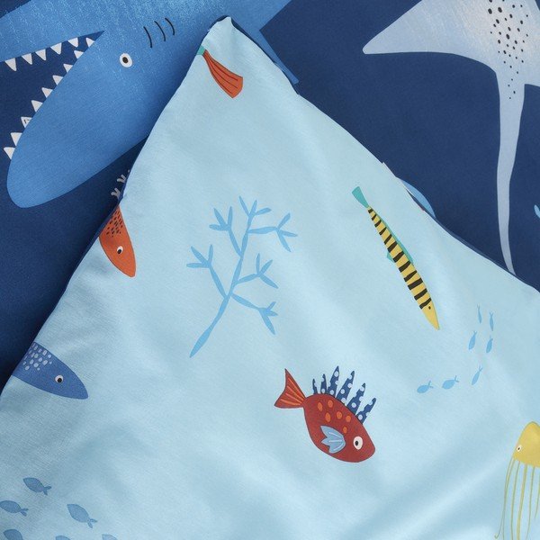 Lenjerie de pat pentru copii 200x135 cm Ocean Life - Catherine Lansfield-image-3